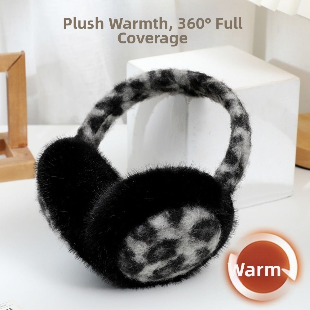 Earmuffs Foldable - Modische, faltbare Plüsch-Ohrenschützer, verdickt, weich, niedlich,