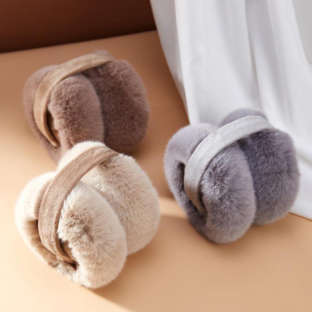 Earmuffs Foldable - Frauen Winter Ohrenschützer Plüsch Ohr Faltbare
