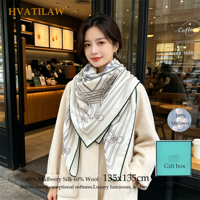 40% Seide 60% Wolle Schal 135x – Shawl Wrap Winter Bewertung und Preis
