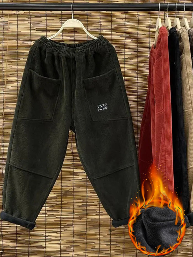 Lässig plus Samt Damen Harems  – Corduroy Pant Warm Bewertung und Preis