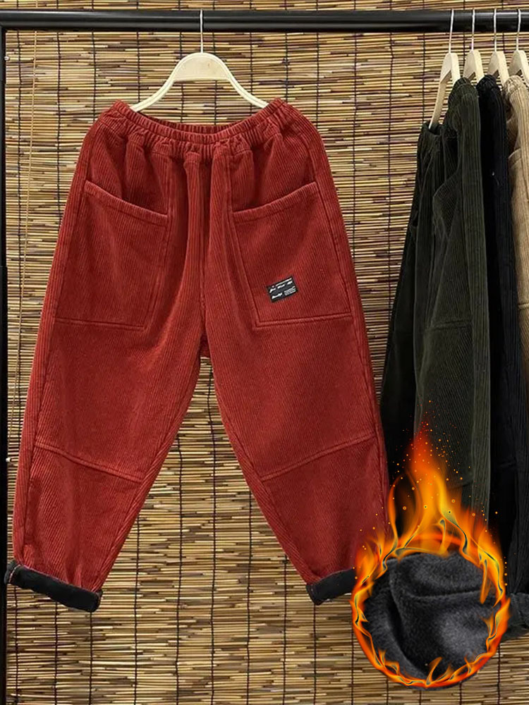 Lässig plus Samt Damen Harems  – Corduroy Pant Warm Bewertung und Preis