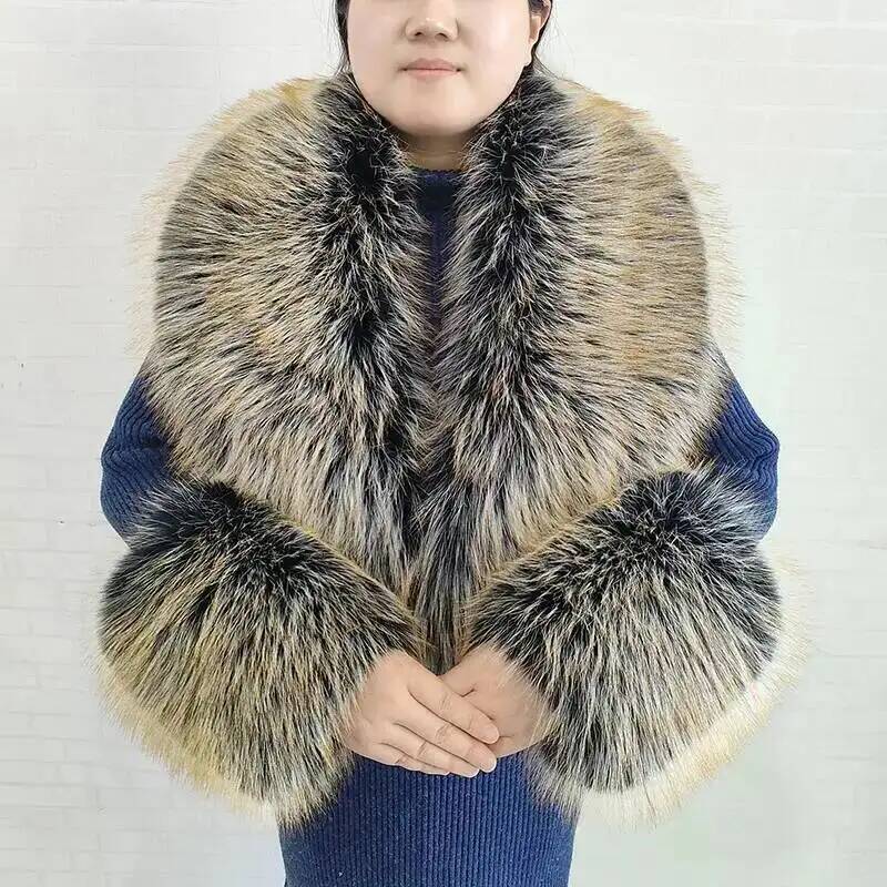 Große Frauen Faux Fuchs Pelz S – Shawl Wrap Winter Bewertung und Preis