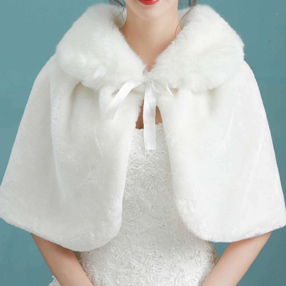 Weißer Damen-Winter-Umhang aus – Shawl Wrap Winter Bewertung und Preis