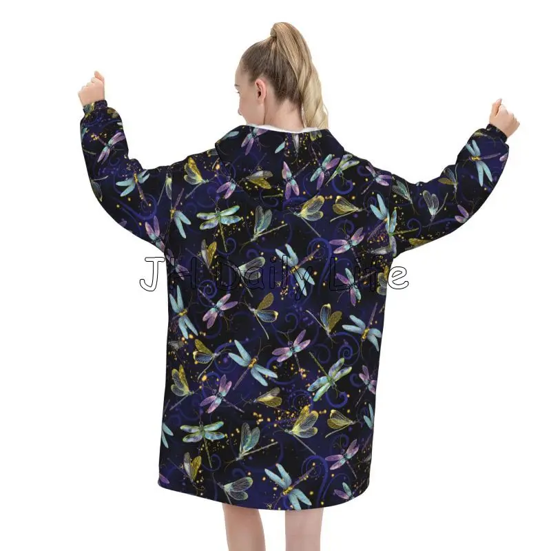 Dragonfly Galaxy Tragbare Deck – Sherpa Hoodie Fleece Bewertung und Preis